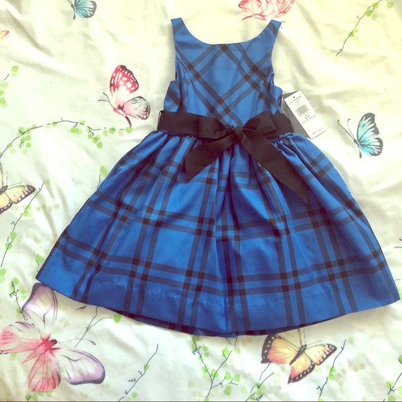 NWT✨ RL Satin Plaid Dress - Picture 1 of 7